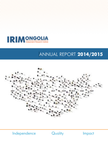 IRIM 2014 - 2015 Annual report English